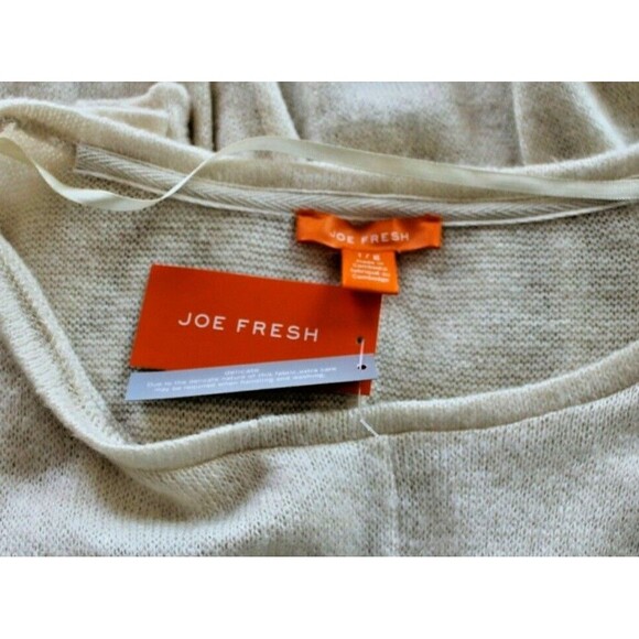 Joe Fresh Pullover Swing Tunic Cream Wool Blend Woman's Size Large NWT - Picture 5 of 6